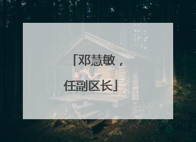邓慧敏，任副区长