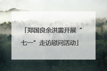 郑国良余洪雷开展“七一”走访慰问活动