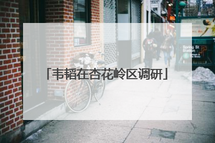 韦韬在杏花岭区调研