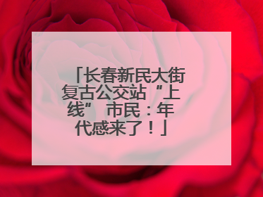 长春新民大街复古公交站“上线” 市民：年代感来了！