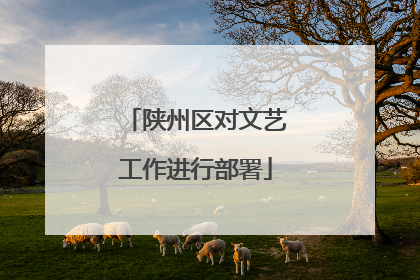 陕州区对文艺工作进行部署