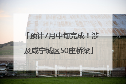 预计7月中旬完成！涉及咸宁城区50座桥梁