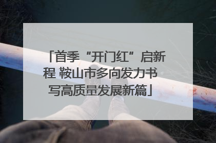 首季“开门红”启新程 鞍山市多向发力书写高质量发展新篇