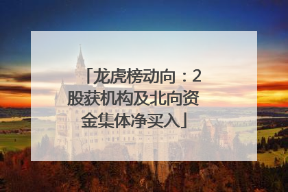 龙虎榜动向：2股获机构及北向资金集体净买入