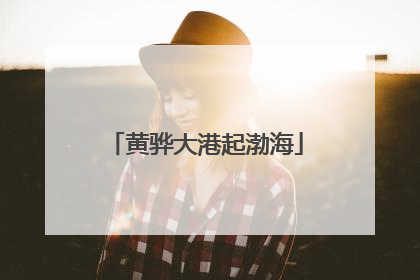 黄骅大港起渤海