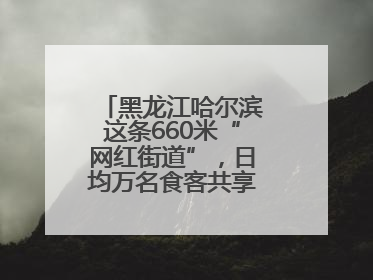 黑龙江哈尔滨这条660米“网红街道”，日均万名食客共享“平安滋味”