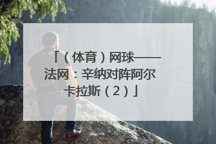 （体育）网球——法网：辛纳对阵阿尔卡拉斯（2）