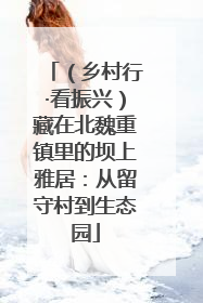 （乡村行·看振兴）藏在北魏重镇里的坝上雅居：从留守村到生态园