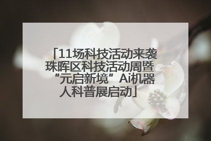 11场科技活动来袭 珠晖区科技活动周暨“元启新境”Ai机器人科普展启动