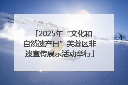 2025年“文化和自然遗产日”芙蓉区非遗宣传展示活动举行