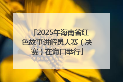 2025年海南省红色故事讲解员大赛（决赛）在海口举行