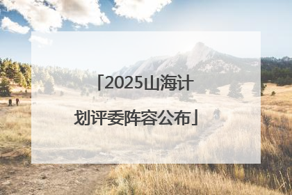 2025山海计划评委阵容公布