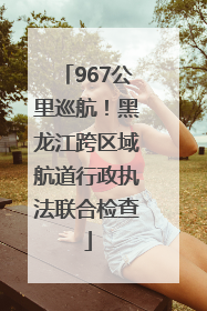 967公里巡航！黑龙江跨区域航道行政执法联合检查