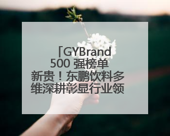 GYBrand 500 强榜单新贵！东鹏饮料多维深耕彰显行业领军者姿态
